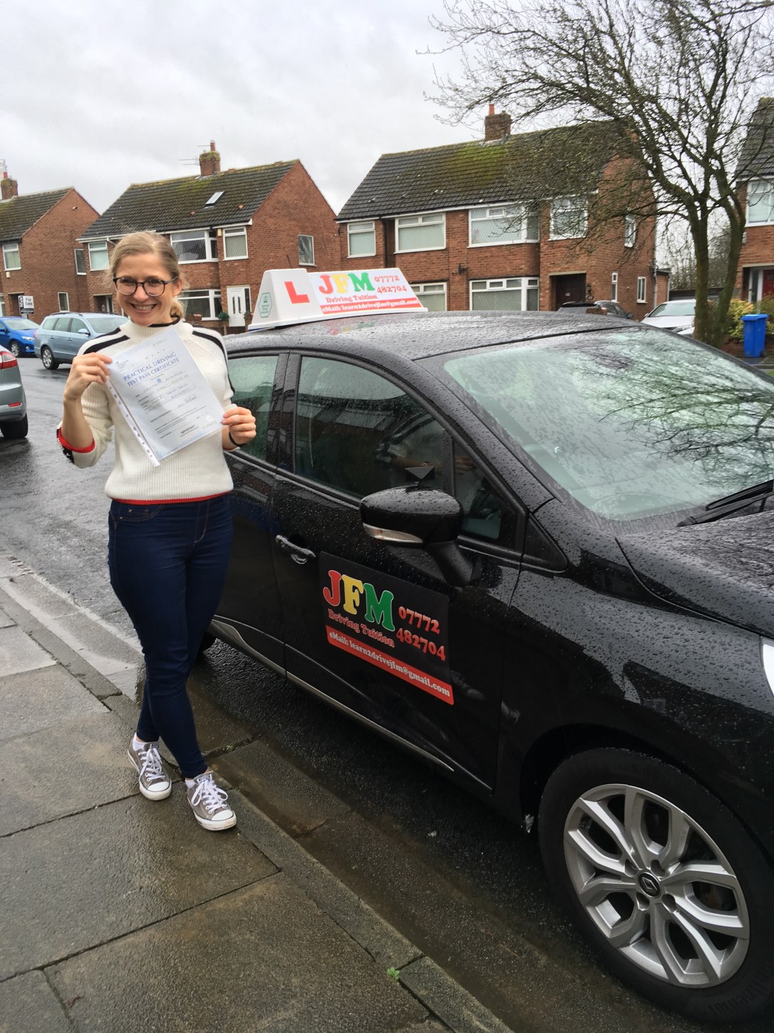 Kat Smirnova who passed her test first time with JFM Driving Tuition