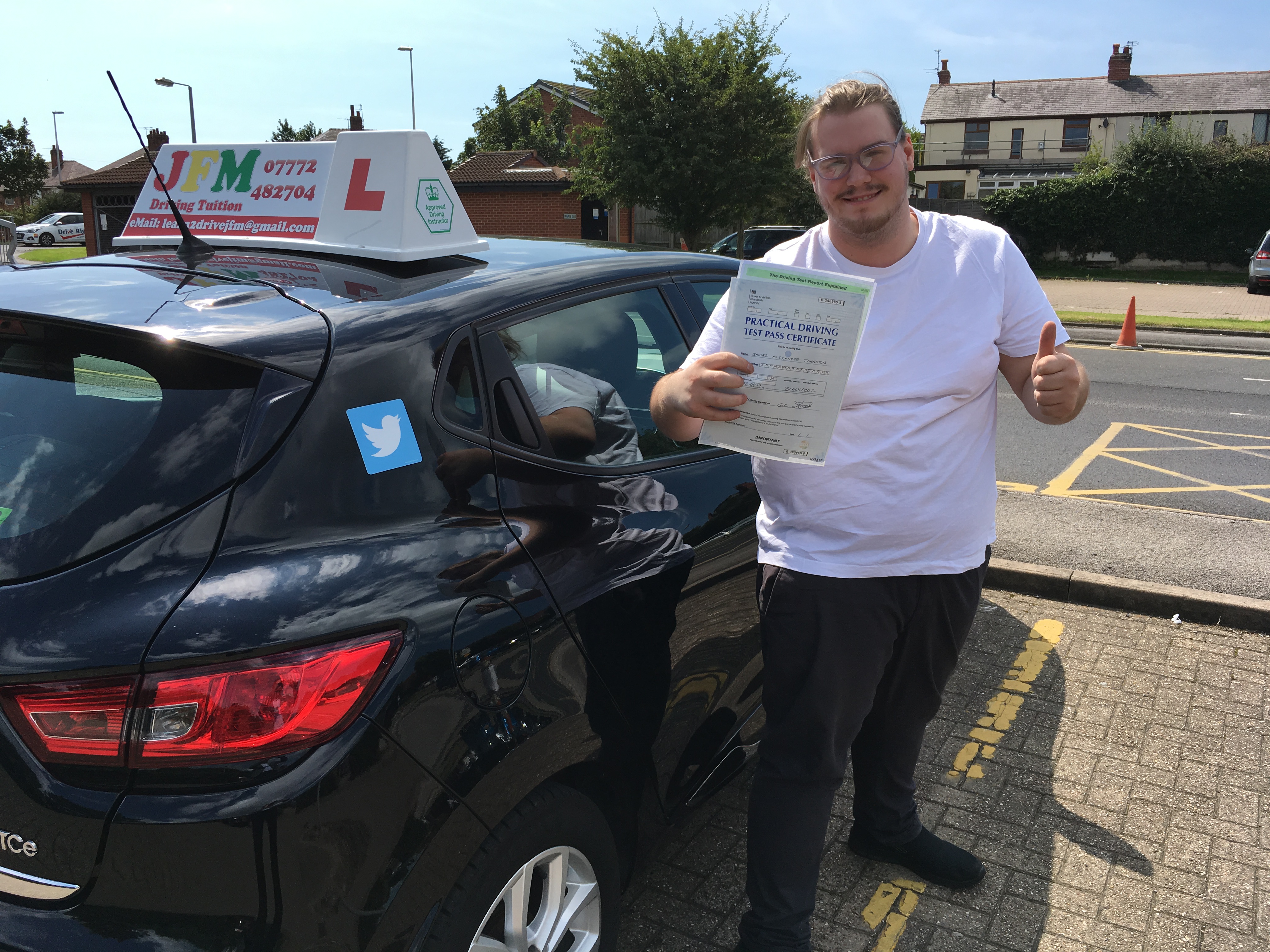 James Johnston passed 02 Aug 19 on 1st attempt