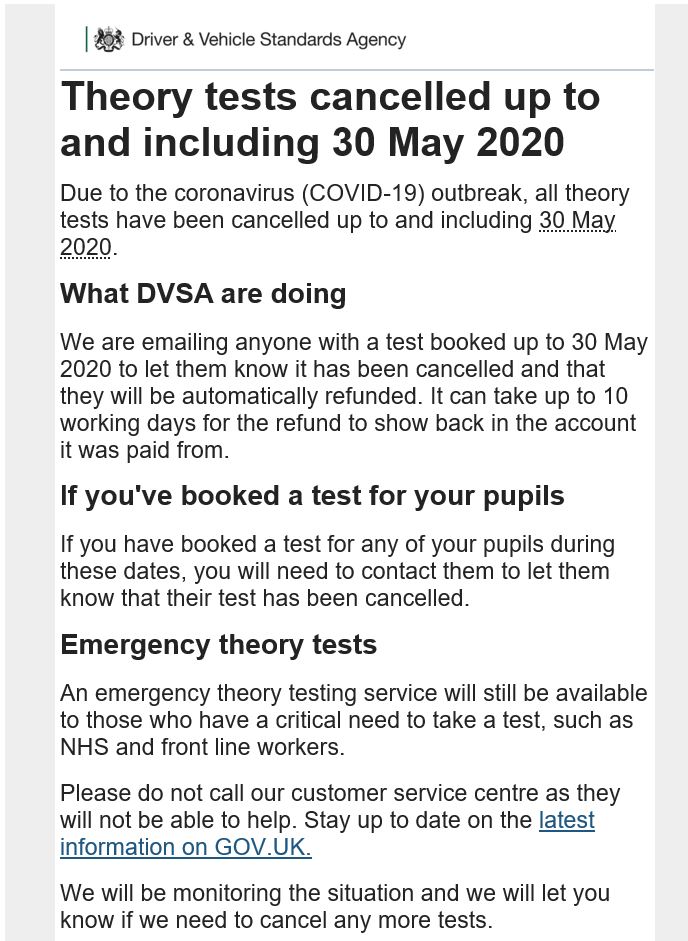 DVSA theorytest 06May20